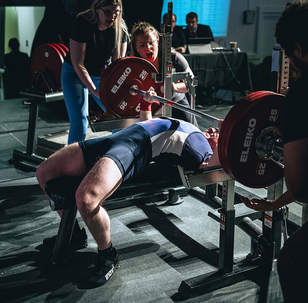 177kg bench attempt by Andrew